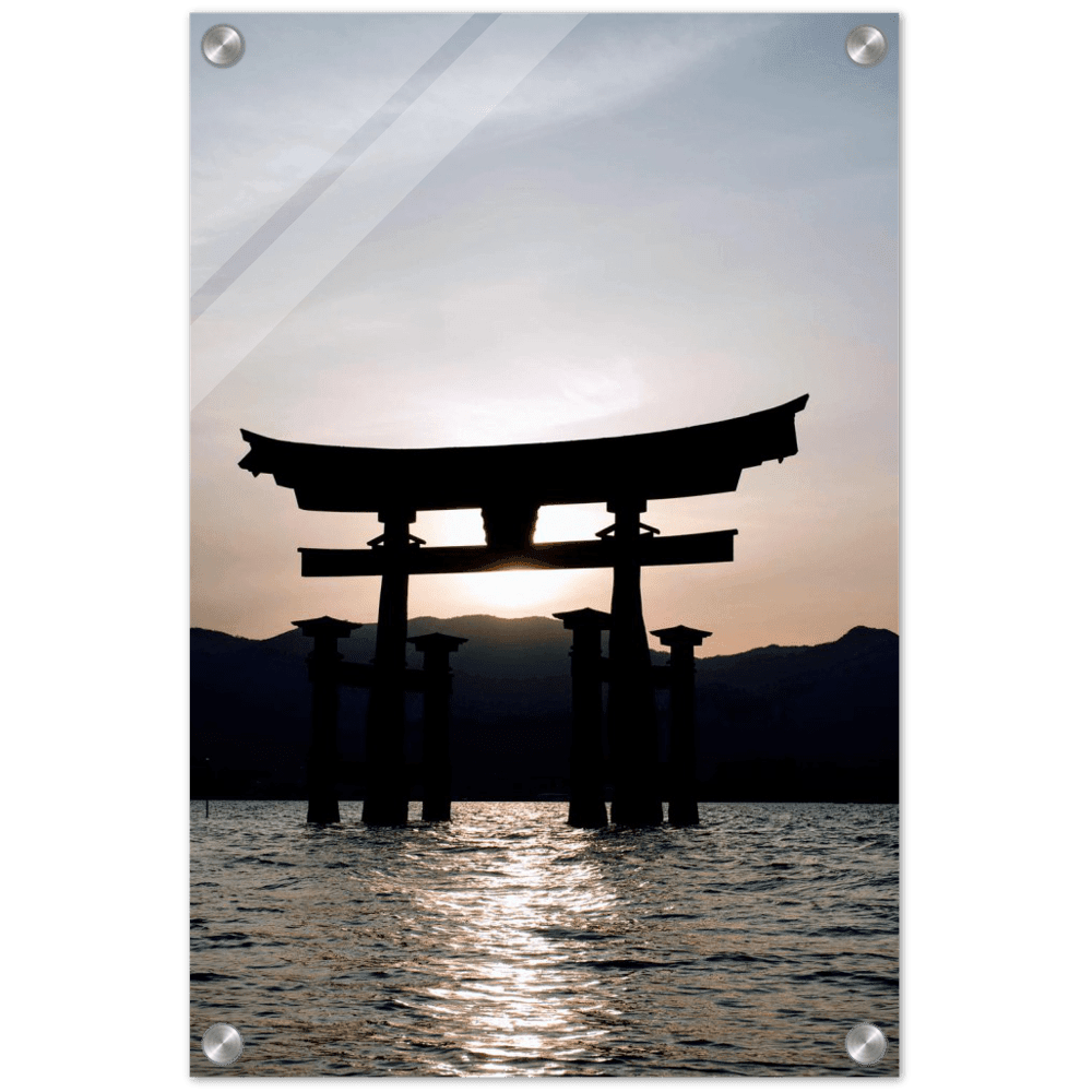 Itsukushima-Schrein - Printree.ch Asien, attraktion, berühmt, blau, buddhismus, buddhistisch, einfachschweizer, exklusiv, Foto, Fotografie, historisch, insel, Japan, landschaft, meer, miyajima, natur, orange, Poster, Reisen, religion, schrein, schwimmend, sonnenaufgang, sonnenuntergang, tor, tourismus, wasser, welt, wolken