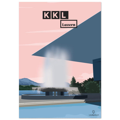 KKL- Luzern - Printree.ch Jean Nouvel, Kulturzentrum, Kunst und Kultur, Localspot, Luzern, Minimalismus, Poster, Sehenswürdigkeit, Urbanes Design, Veranstaltungsort