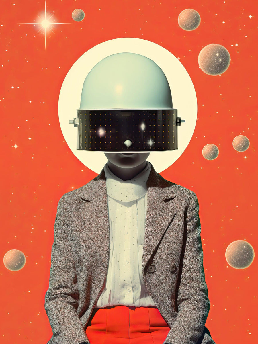 Kosmisches Ebenbild - Printree.ch Futurismus, Mysterium, Nostalgie, Poster, Sterne, Stil, Unendlichkeit, Weltraum