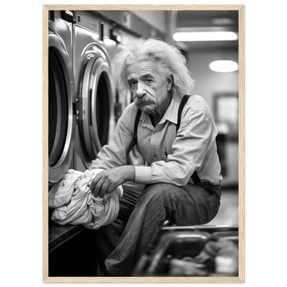 Laundry Day Albert Einstein - Printree.ch AI, Andri Hofmann, berühmt, Poster