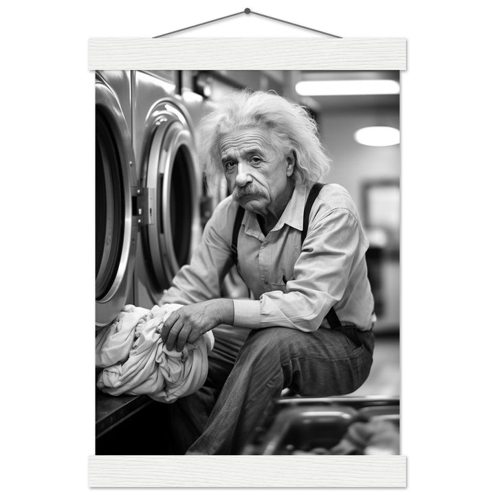 Laundry Day Albert Einstein - Printree.ch AI, Andri Hofmann, berühmt, Poster