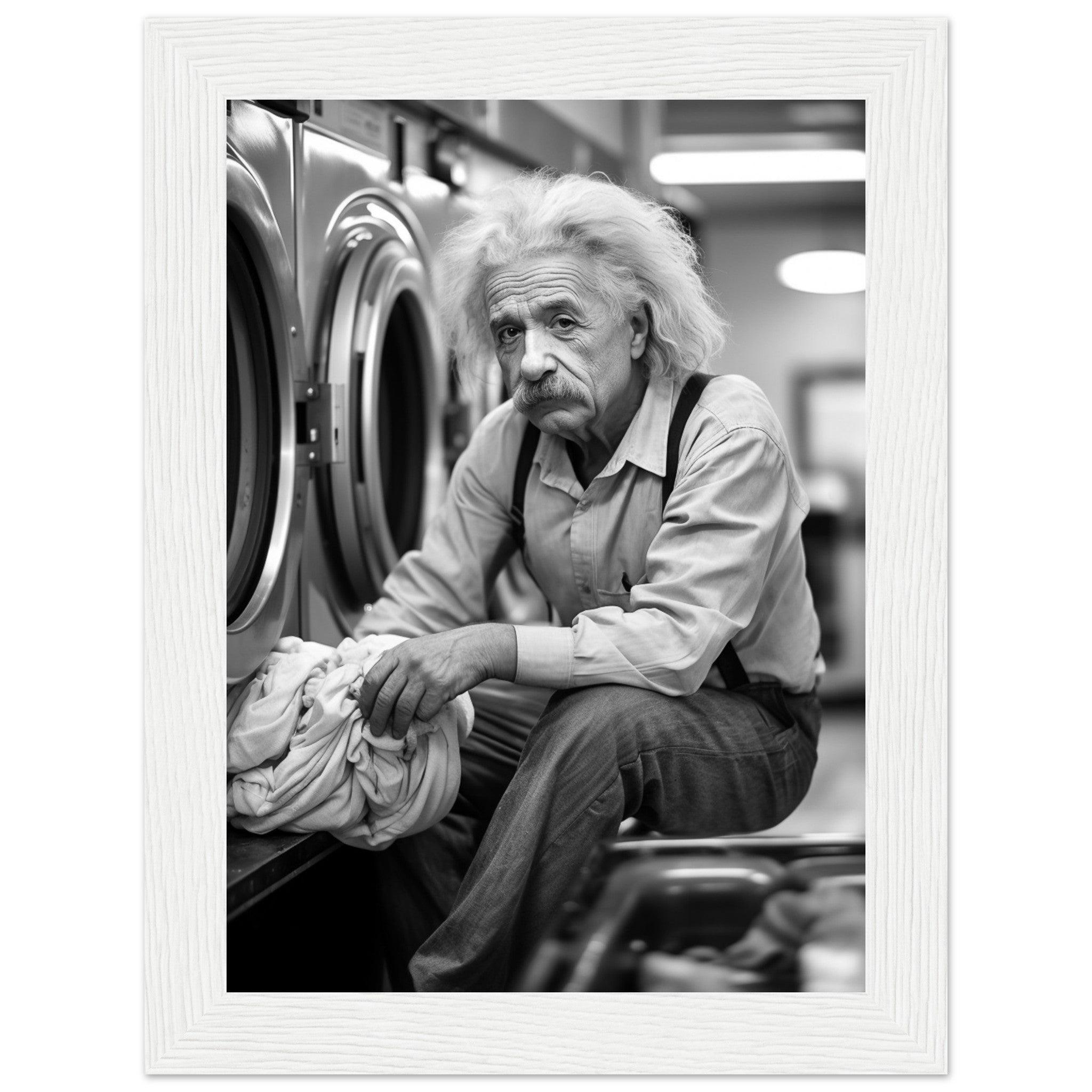 Laundry Day Albert Einstein - Printree.ch AI, Andri Hofmann, berühmt, Poster