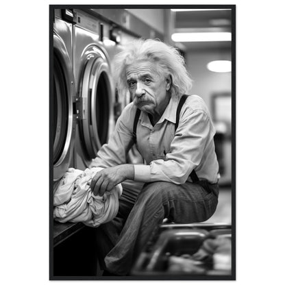 Laundry Day Albert Einstein - Printree.ch AI, Andri Hofmann, berühmt, Poster