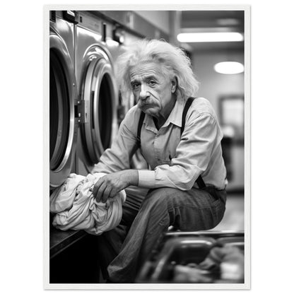 Laundry Day Albert Einstein - Printree.ch AI, Andri Hofmann, berühmt, Poster