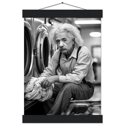 Laundry Day Albert Einstein - Printree.ch AI, Andri Hofmann, berühmt, Poster