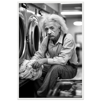 Laundry Day Albert Einstein - Printree.ch AI, Andri Hofmann, berühmt, Poster