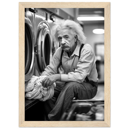 Laundry Day Albert Einstein - Printree.ch AI, Andri Hofmann, berühmt, Poster