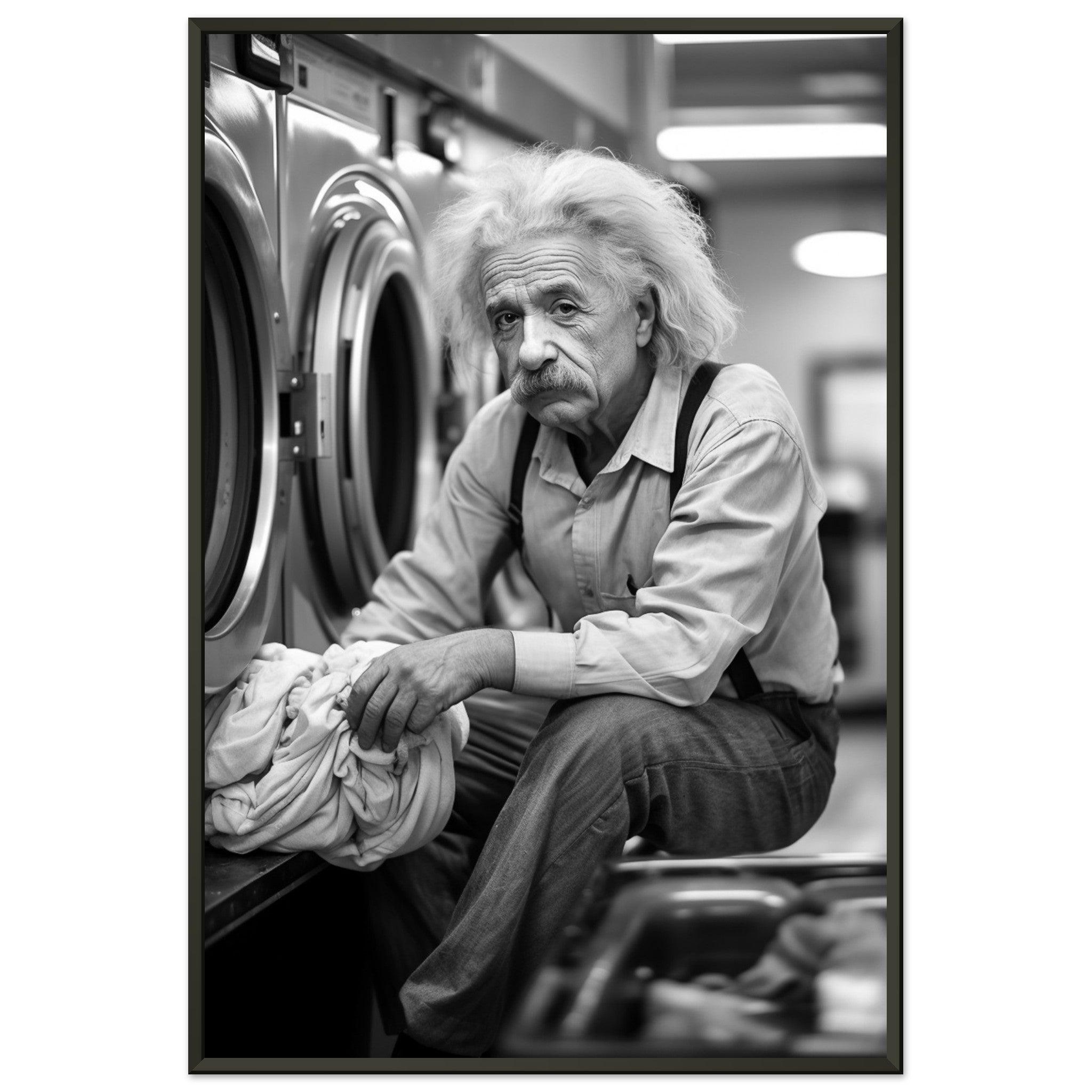 Laundry Day Albert Einstein - Printree.ch AI, Andri Hofmann, berühmt, Poster