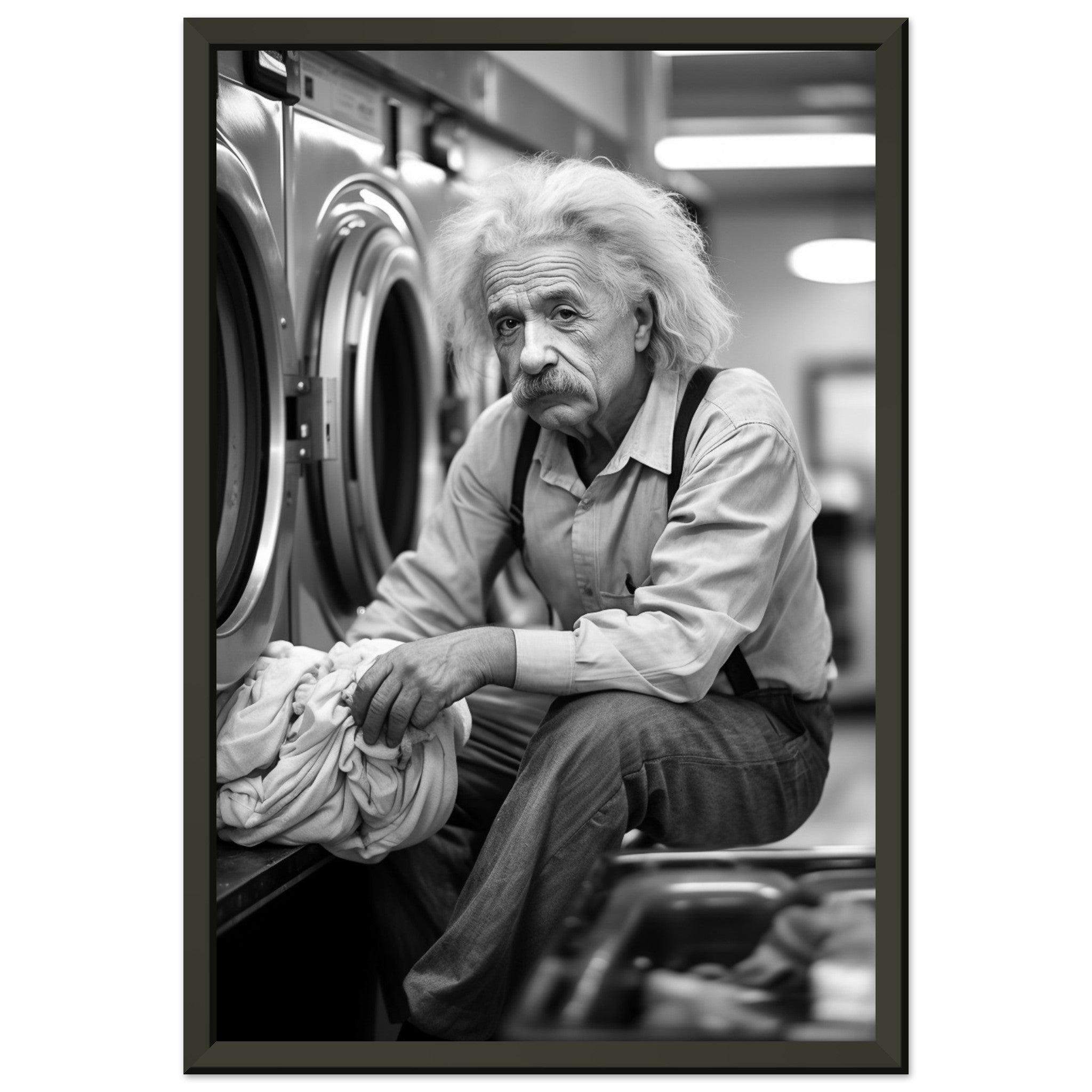 Laundry Day Albert Einstein - Printree.ch AI, Andri Hofmann, berühmt, Poster