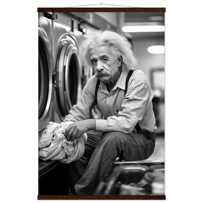 Laundry Day Albert Einstein - Printree.ch AI, Andri Hofmann, berühmt, Poster