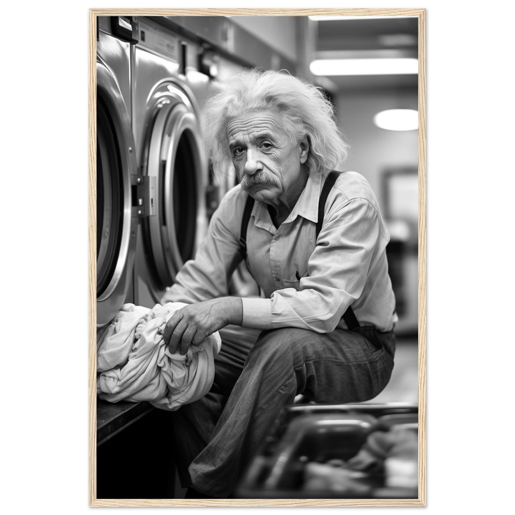 Laundry Day Albert Einstein - Printree.ch AI, Andri Hofmann, berühmt, Poster