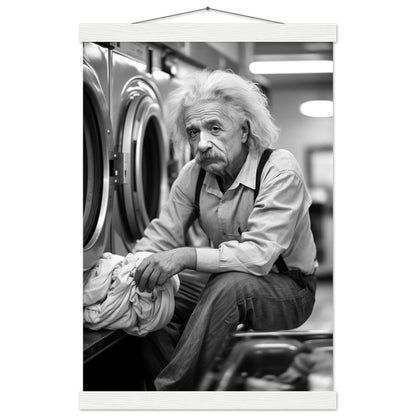 Laundry Day Albert Einstein - Printree.ch AI, Andri Hofmann, berühmt, Poster