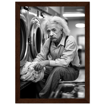 Laundry Day Albert Einstein - Printree.ch AI, Andri Hofmann, berühmt, Poster