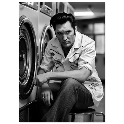 Laundry Day Elvis Presley - Printree.ch AI, Andri Hofmann, Poster, Raumfahrt