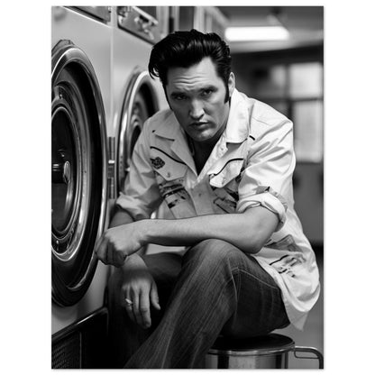 Laundry Day Elvis Presley - Printree.ch AI, Andri Hofmann, Poster, Raumfahrt