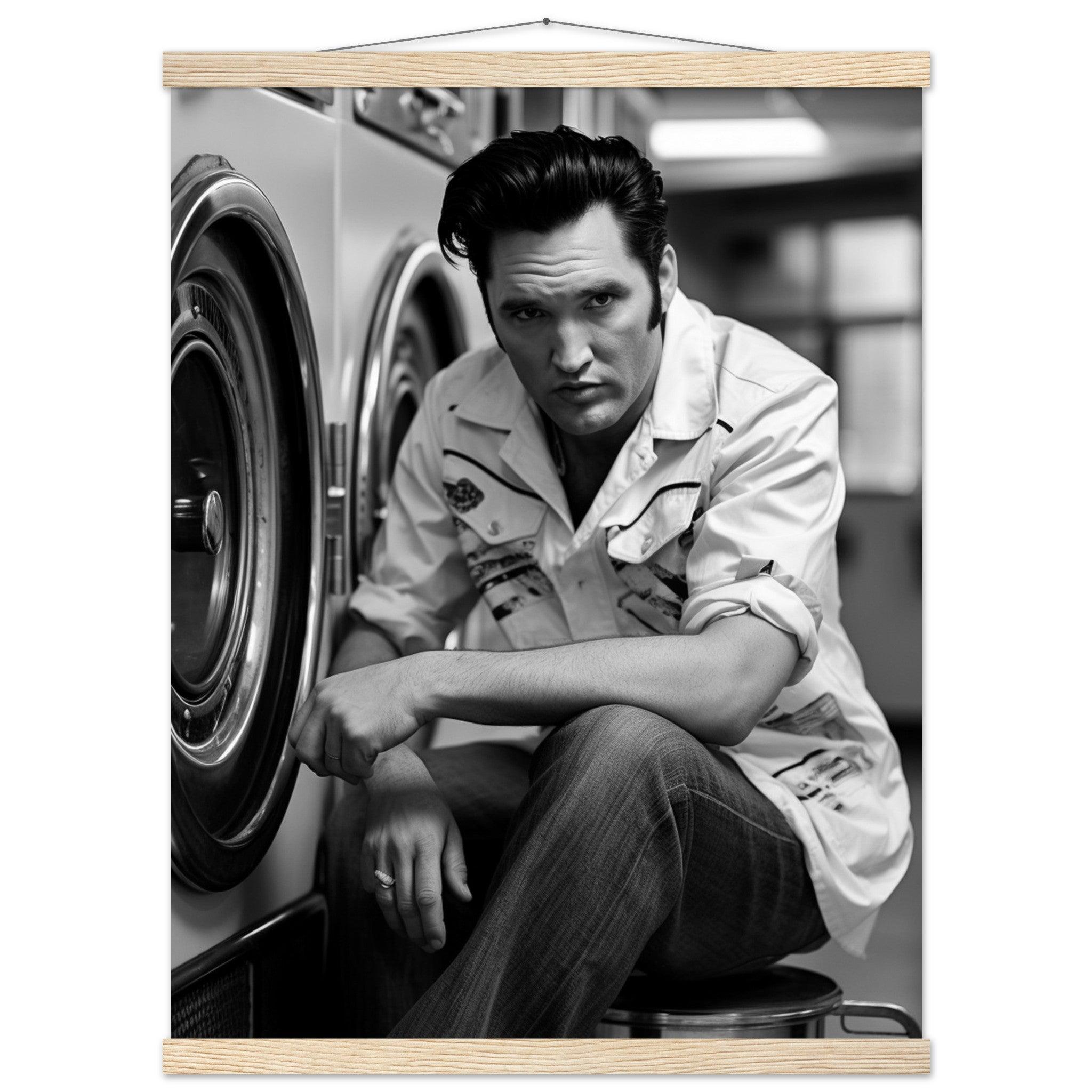 Laundry Day Elvis Presley - Printree.ch AI, Andri Hofmann, Poster, Raumfahrt