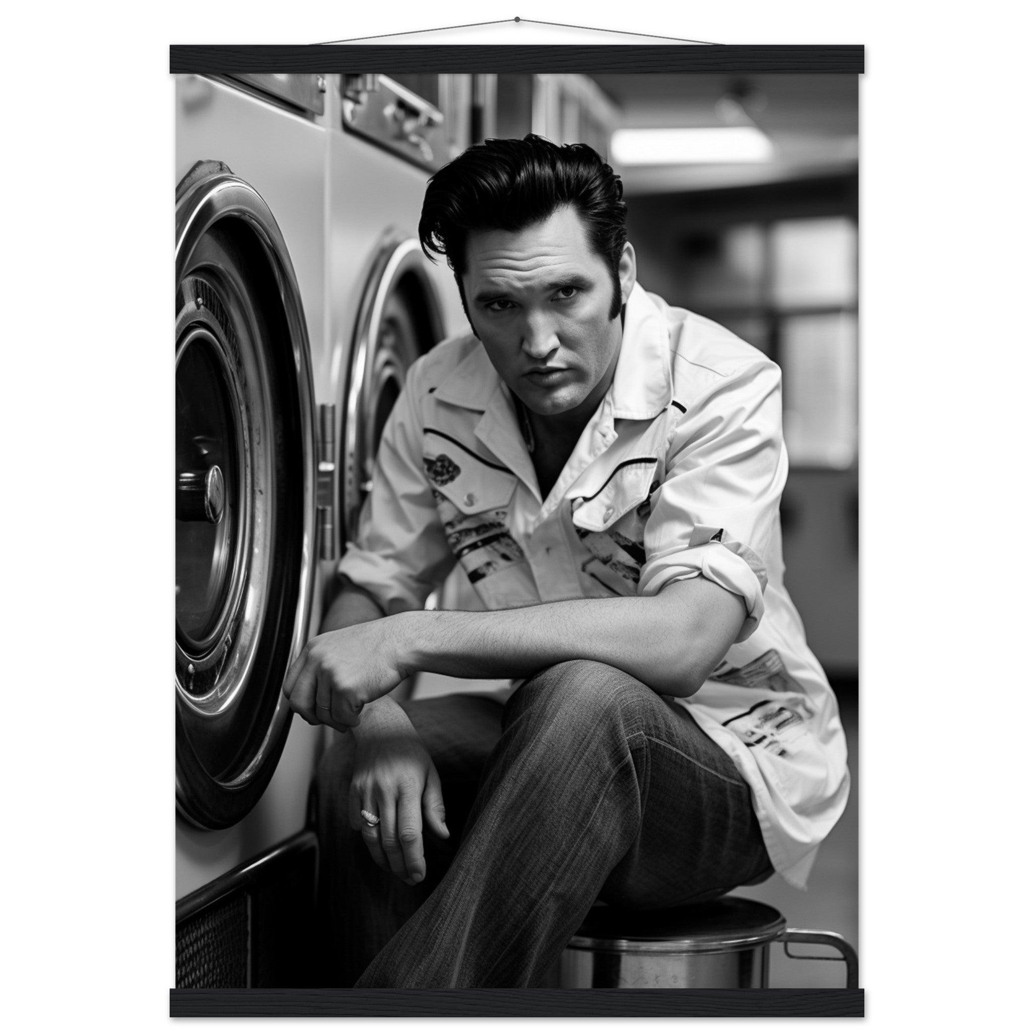 Laundry Day Elvis Presley - Printree.ch AI, Andri Hofmann, Poster, Raumfahrt