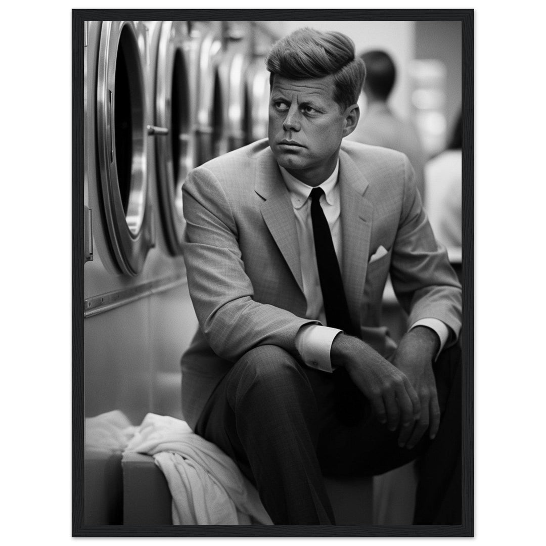 Laundry Day John F Kennedy - Printree.ch AI, Andri Hofmann, Poster, Raumfahrt