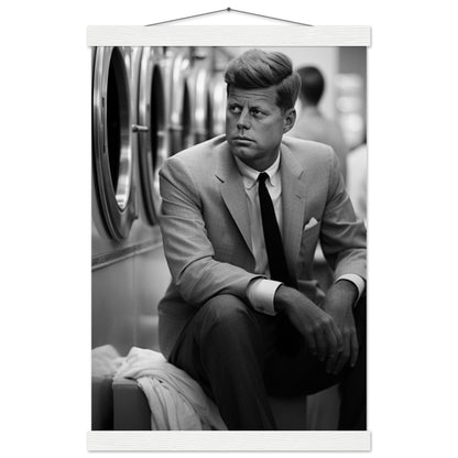 Laundry Day John F Kennedy - Printree.ch AI, Andri Hofmann, Poster, Raumfahrt