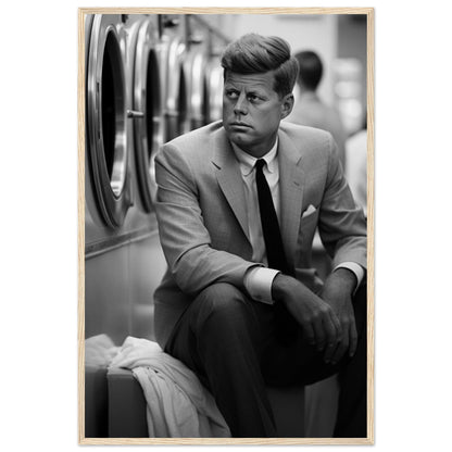 Laundry Day John F Kennedy - Printree.ch AI, Andri Hofmann, Poster, Raumfahrt