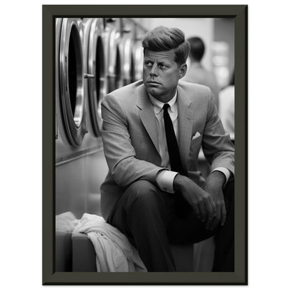 Laundry Day John F Kennedy - Printree.ch AI, Andri Hofmann, Poster, Raumfahrt