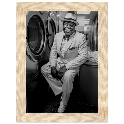 Laundry Day Louis Armstrong - Printree.ch AI, Andri Hofmann, Poster, Raumfahrt