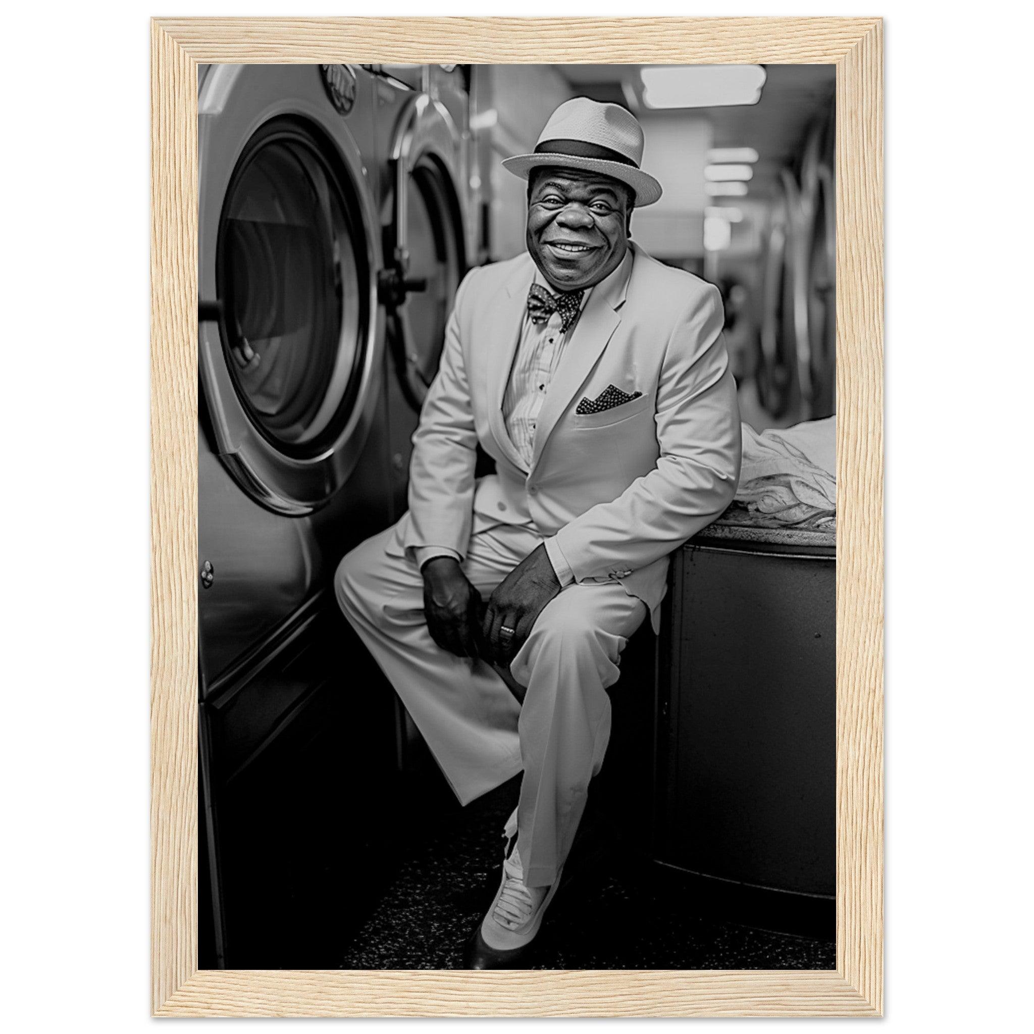 Laundry Day Louis Armstrong - Printree.ch AI, Andri Hofmann, Poster, Raumfahrt