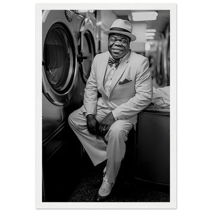 Laundry Day Louis Armstrong - Printree.ch AI, Andri Hofmann, Poster, Raumfahrt