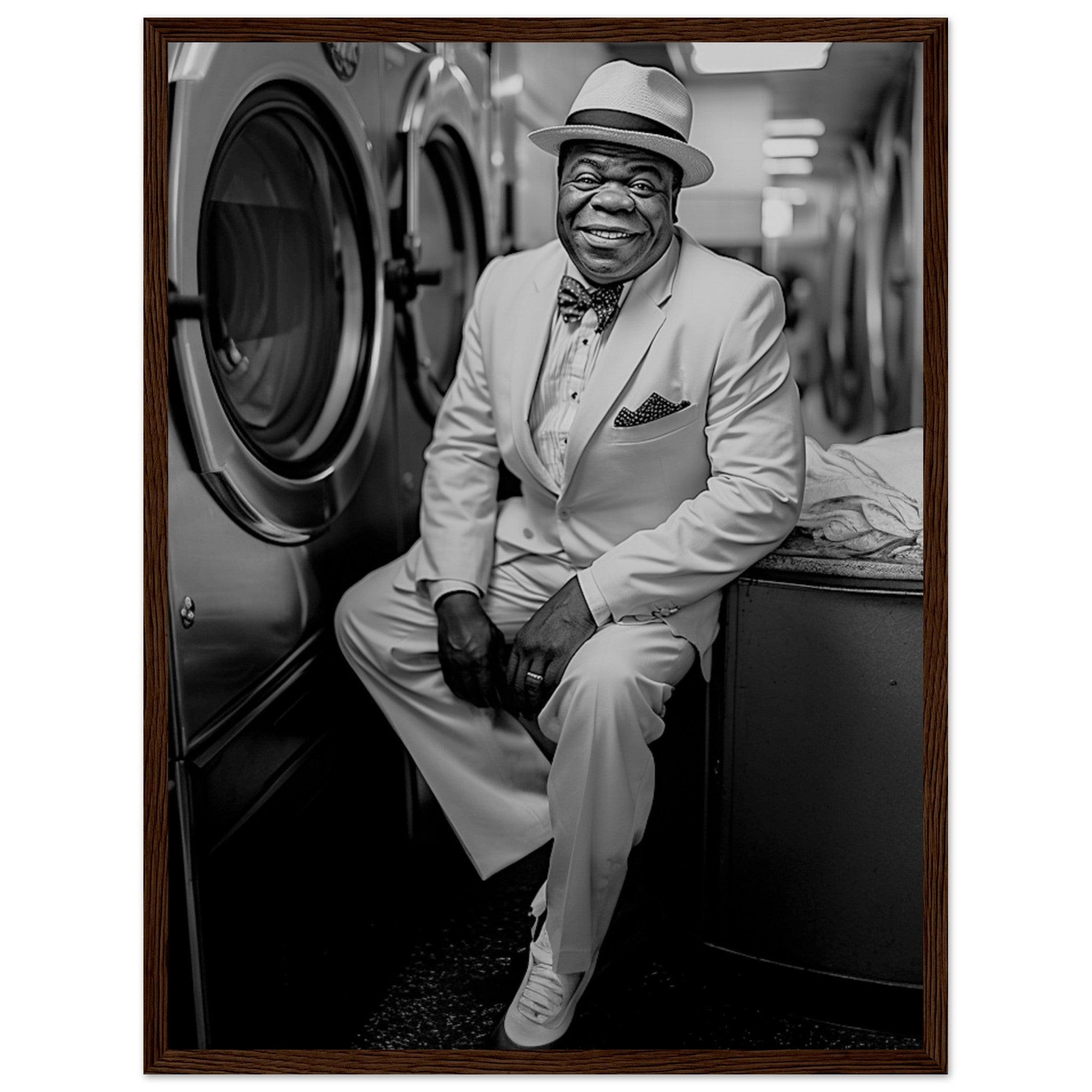 Laundry Day Louis Armstrong - Printree.ch AI, Andri Hofmann, Poster, Raumfahrt