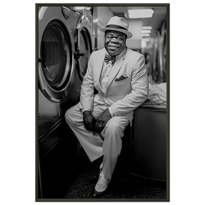 Laundry Day Louis Armstrong - Printree.ch AI, Andri Hofmann, Poster, Raumfahrt