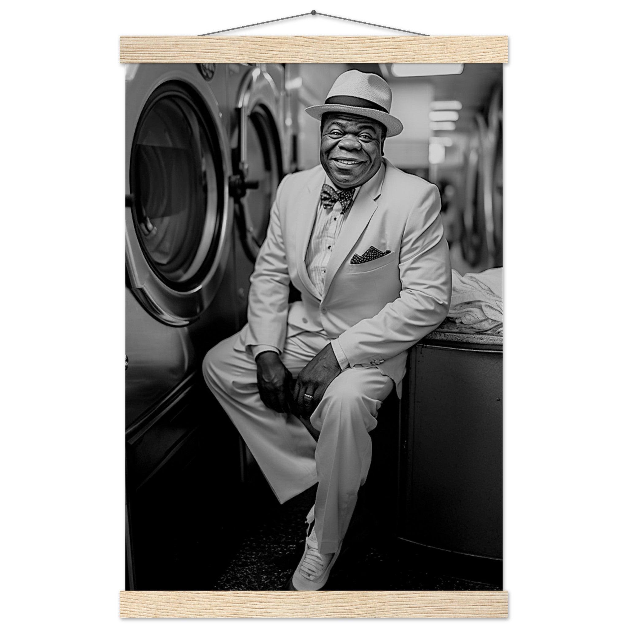 Laundry Day Louis Armstrong - Printree.ch AI, Andri Hofmann, Poster, Raumfahrt