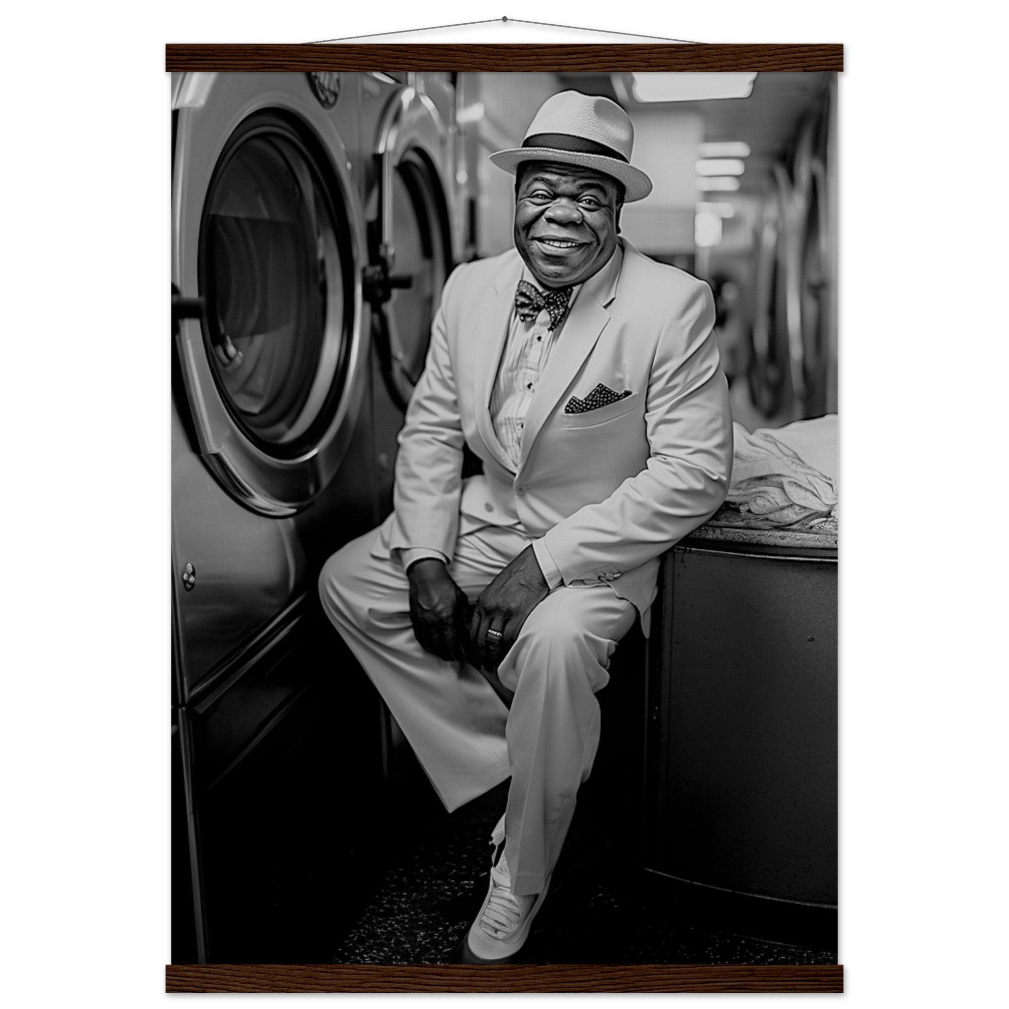 Laundry Day Louis Armstrong - Printree.ch AI, Andri Hofmann, Poster, Raumfahrt