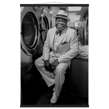 Laundry Day Louis Armstrong - Printree.ch AI, Andri Hofmann, Poster, Raumfahrt