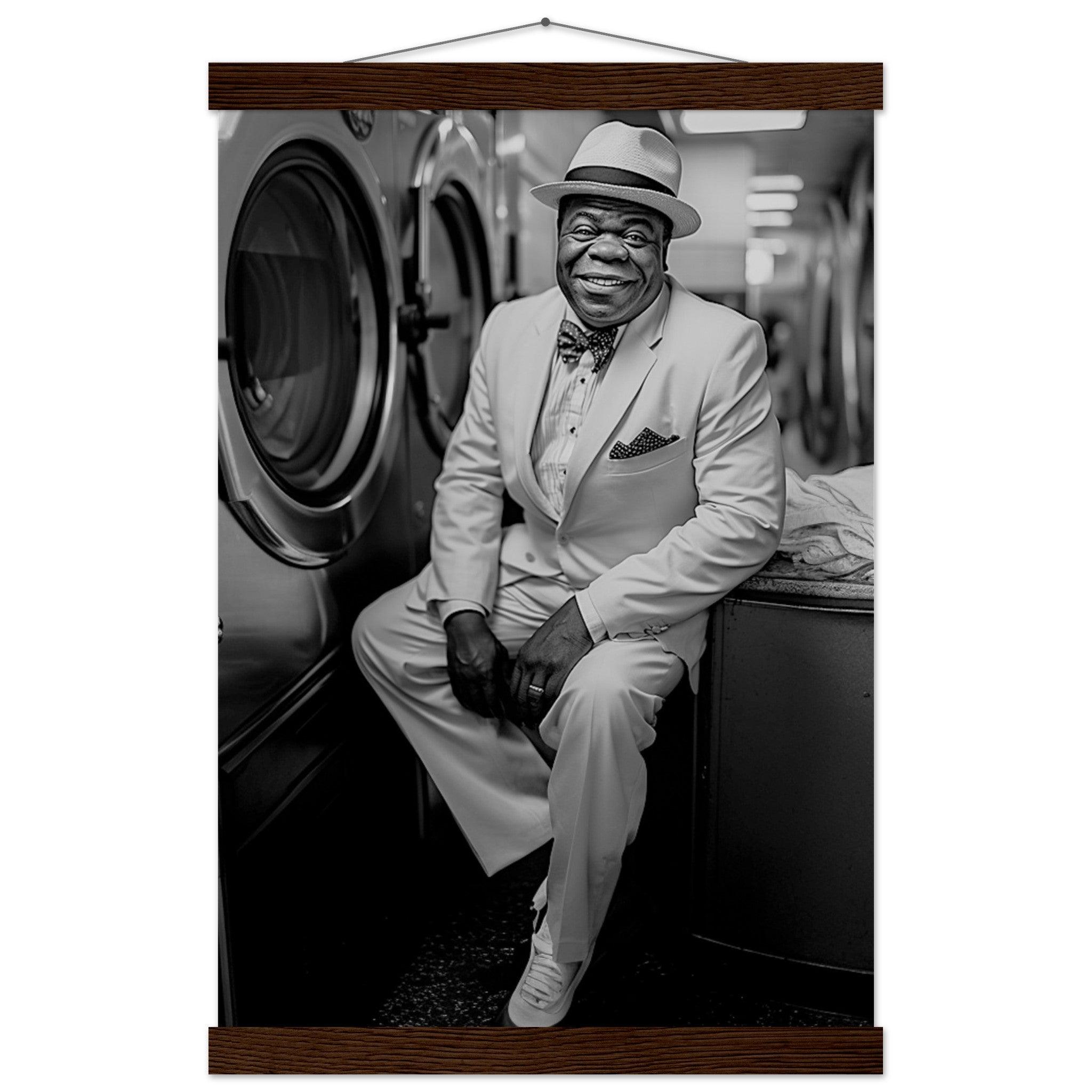 Laundry Day Louis Armstrong - Printree.ch AI, Andri Hofmann, Poster, Raumfahrt