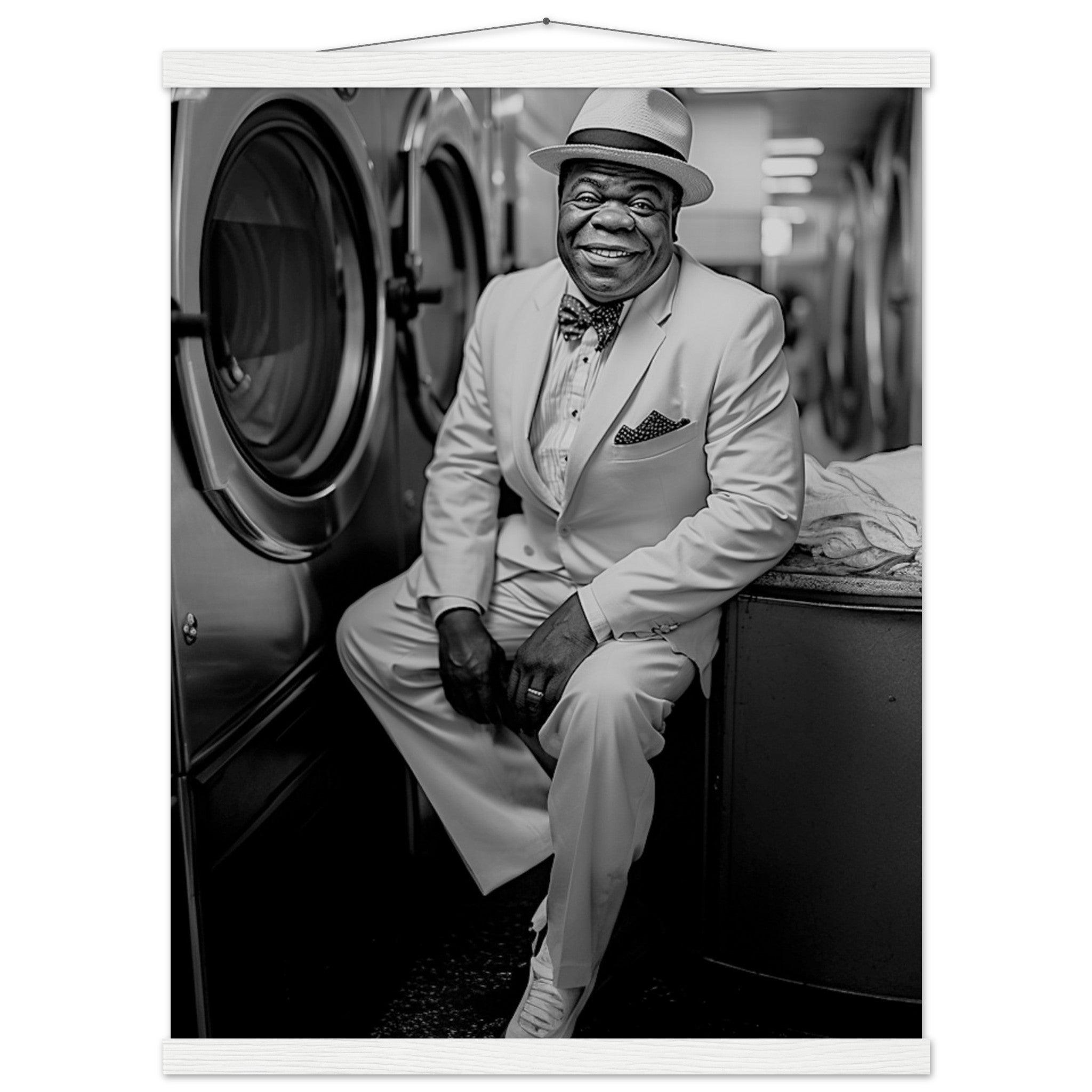 Laundry Day Louis Armstrong - Printree.ch AI, Andri Hofmann, Poster, Raumfahrt