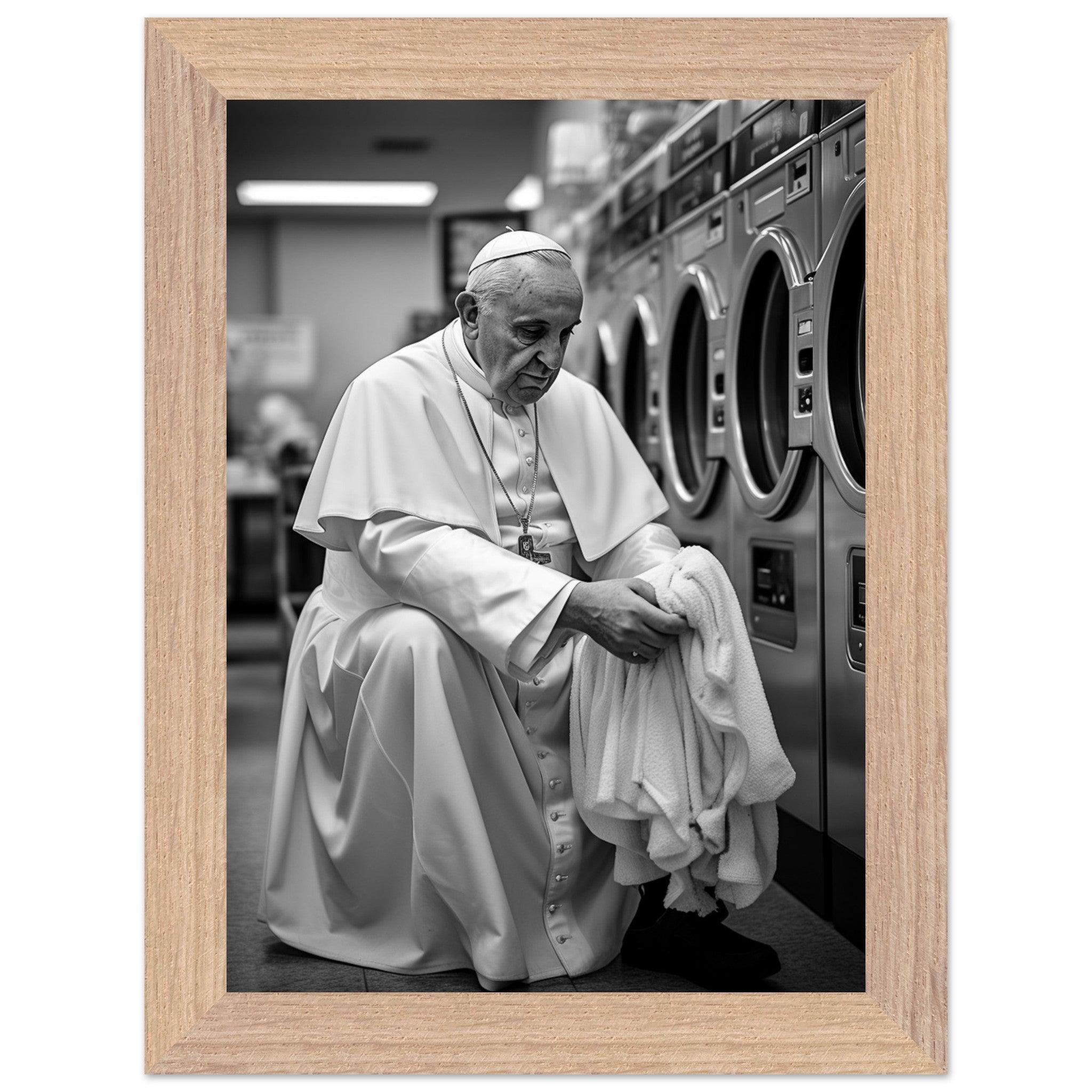 Laundry Day Pope Franziskus - Printree.ch AI, Andri Hofmann, Poster, Raumfahrt