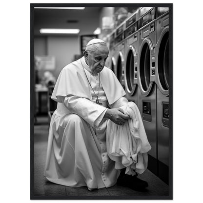 Laundry Day Pope Franziskus - Printree.ch AI, Andri Hofmann, Poster, Raumfahrt