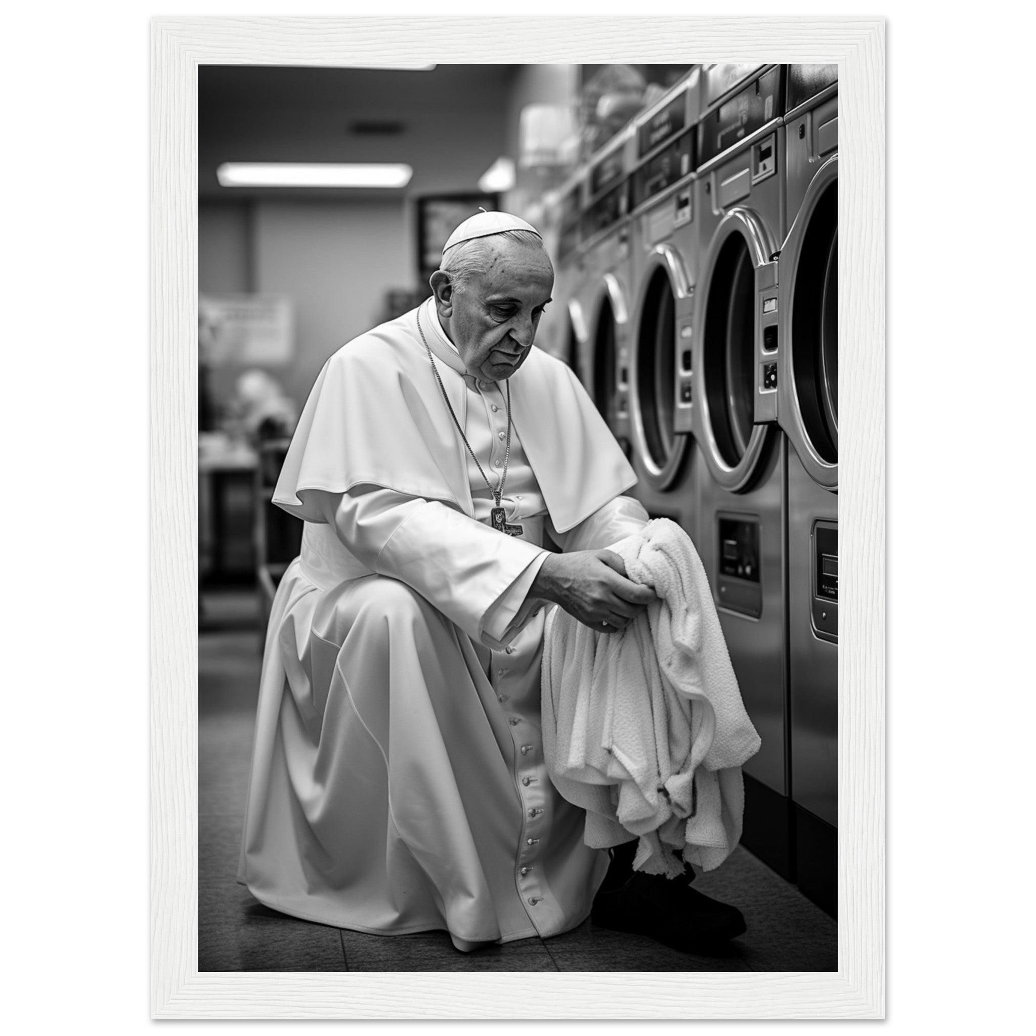 Laundry Day Pope Franziskus - Printree.ch AI, Andri Hofmann, Poster, Raumfahrt