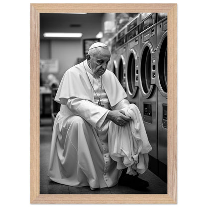 Laundry Day Pope Franziskus - Printree.ch AI, Andri Hofmann, Poster, Raumfahrt