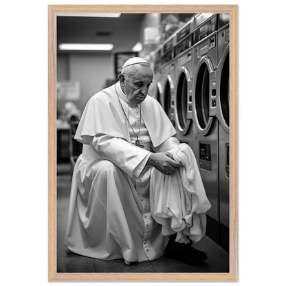 Laundry Day Pope Franziskus - Printree.ch AI, Andri Hofmann, Poster, Raumfahrt