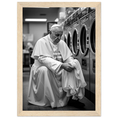 Laundry Day Pope Franziskus - Printree.ch AI, Andri Hofmann, Poster, Raumfahrt