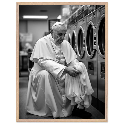 Laundry Day Pope Franziskus - Printree.ch AI, Andri Hofmann, Poster, Raumfahrt