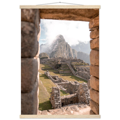 Machu Picchu Poster - Printree.ch Anden, Archäologie, Berglandschaft, Foto, Fotografie, Inka, Kultur, Machu Picchu, Peru, Reisen, Ruinen, Sehenswürdigkeit, unsplash, Wanderung, Weltwunder