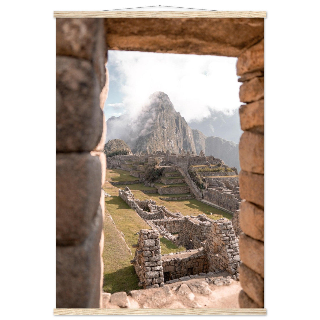Machu Picchu Poster - Printree.ch Anden, Archäologie, Berglandschaft, Foto, Fotografie, Inka, Kultur, Machu Picchu, Peru, Reisen, Ruinen, Sehenswürdigkeit, unsplash, Wanderung, Weltwunder