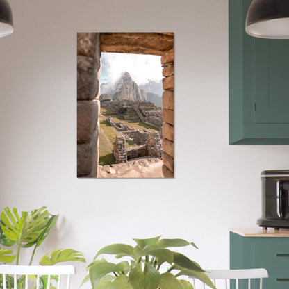 Machu Picchu Poster - Printree.ch Anden, Archäologie, Berglandschaft, Foto, Fotografie, Inka, Kultur, Machu Picchu, Peru, Reisen, Ruinen, Sehenswürdigkeit, unsplash, Wanderung, Weltwunder