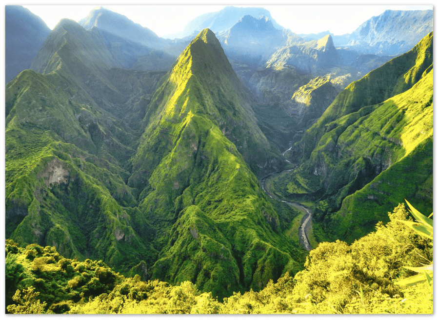 Maïdo - La Reunion - Printree.ch berg, bewölkt, blick, einfachschweizer, einzigartig, exklusiv, Foto, Fotografie, frankreich, grün, himmel, im freien, indianer, insel, kreis, landschaft, landschaftlich, mafate, maido, natur, ozean, panorama, Poster, Reisen, reunion, tiefland, tourismus, tropisch, verschwinden, vulkan, vulkanisch, wandern, wild, zukunft