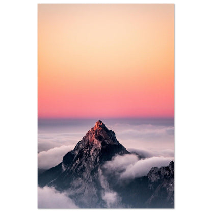 Majestätischer Bergblick aus der Luft - Printree.ch alpin, Unsplash