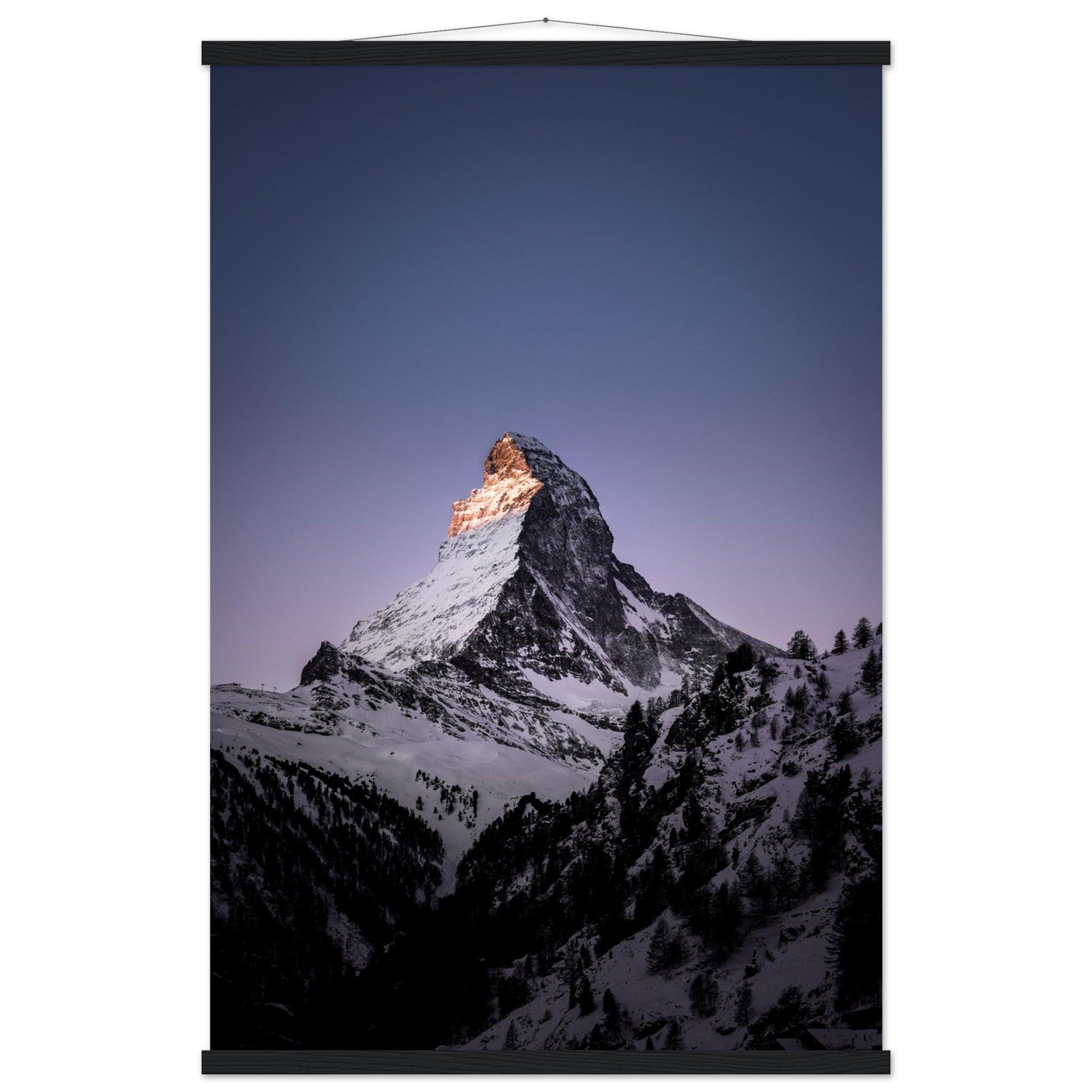 Matterhorn-Foto-Poster - Printree.ch Alpen, Berge, Berglandschaft, Foto, Fotografie, Gipfel, Matterhorn, Natur, Panorama, Schnee, Schweiz, unsplash, Winterlandschaft