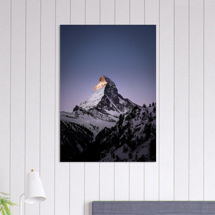 Matterhorn-Foto-Poster - Printree.ch Alpen, Berge, Berglandschaft, Foto, Fotografie, Gipfel, Matterhorn, Natur, Panorama, Schnee, Schweiz, unsplash, Winterlandschaft