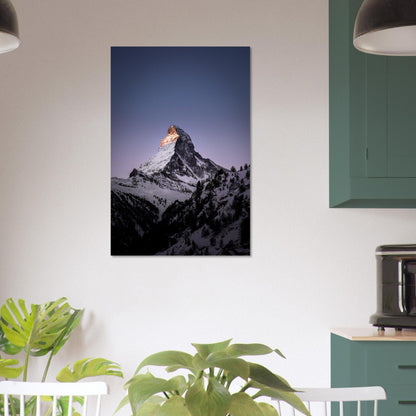 Matterhorn-Foto-Poster - Printree.ch Alpen, Berge, Berglandschaft, Foto, Fotografie, Gipfel, Matterhorn, Natur, Panorama, Schnee, Schweiz, unsplash, Winterlandschaft